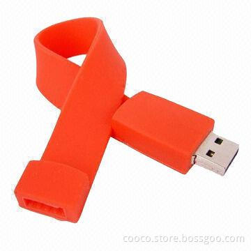 Bracelet OEM USB Memory Stick with Hot Plug-and-play Function, 10 Years Minimum Data Retention